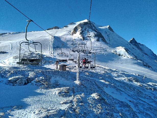 Stage d'entraînement à Tignes