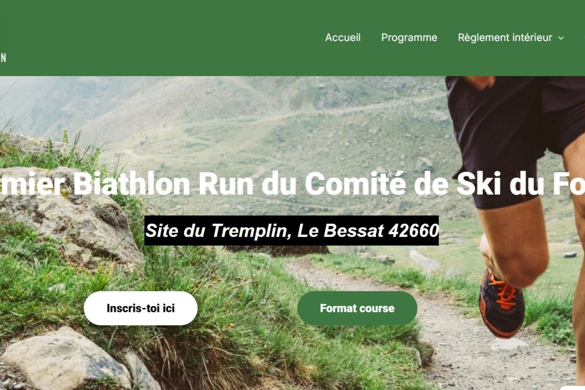 Premier Biathlon Run du Comité de Ski du Forez
